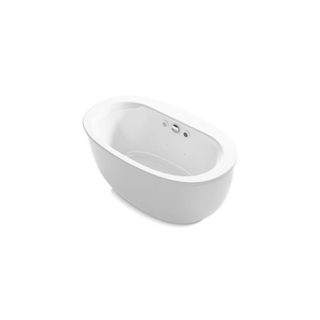 KOHLER Air Tub, 60-9/16 in L, 34-11/16 in W, White, Acrylic 24009-GHW-0